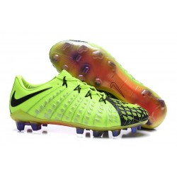 Nouveau Chaussures de Football Nike Hypervenom Phantom III FG Noir Vert Orange