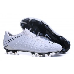 Nouveau Chaussures de Football Nike Hypervenom Phantom III FG Blanc Noir