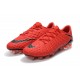 Nouveau Chaussures de Football Nike Hypervenom Phantom III FG Rouge Noir