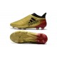 Adidas X 17+ Purespeed FG Crampons pour Hommes Noir Or Rouge