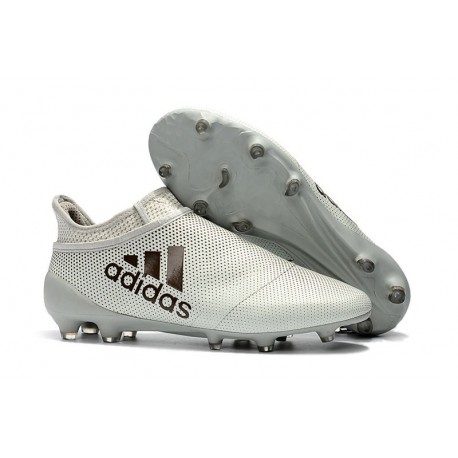 Adidas X 17+ Purespeed FG Crampons pour Hommes Blanc Noir