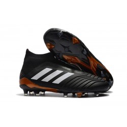 Chaussures de Football Pas Cher Adidas Predator 18+ FG Noir Blanc Rouge
