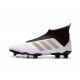 Chaussures de Football Pas Cher Adidas Predator 18+ FG Brun Blanc