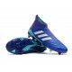 Chaussures de Football Pas Cher Adidas Predator 18+ FG Bleu Blanc