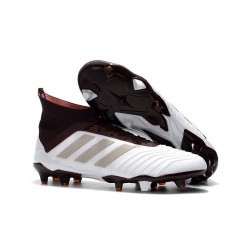 Nouvelles Chaussures de Football - adidas Predator 18.1 FG Brun Blanc