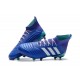 Nouvelles Chaussures de Football - adidas Predator 18.1 FG Bleu Blanc