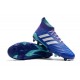 Nouvelles Chaussures de Football - adidas Predator 18.1 FG Bleu Blanc