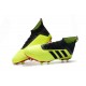 Nouvelles Chaussures de Football - adidas Predator 18.1 FG Volt Noir Rouge