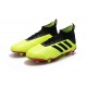 Nouvelles Chaussures de Football - adidas Predator 18.1 FG Volt Noir Rouge