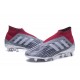 Chaussures de Football Pas Cher Adidas Predator 18+ FG Pogba Gris Rouge