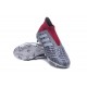Chaussures de Football Pas Cher Adidas Predator 18+ FG Pogba Gris Rouge