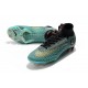 Crampons de football Nike Mercurial Superfly VI Club Ronaldo FG Jade Or Vif Noir