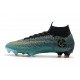 Crampons de football Nike Mercurial Superfly VI Club Ronaldo FG Jade Or Vif Noir