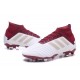 Chaussures de Football Pas Cher Adidas Predator 18+ FG Blanc Rouge