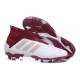 Chaussures de Football Pas Cher Adidas Predator 18+ FG Blanc Rouge