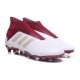 Chaussures de Football Pas Cher Adidas Predator 18+ FG Blanc Rouge