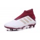 Chaussures de Football Pas Cher Adidas Predator 18+ FG Blanc Rouge