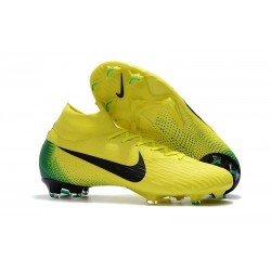 Crampons de football Nike Mercurial Superfly VI 360 Elite FG Jaune Noir