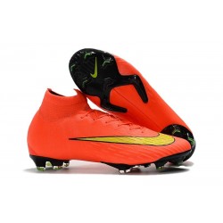 Crampons de football Nike Mercurial Superfly VI 360 Elite FG Orange Jaune