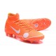 Crampons de football Nike Mercurial Superfly VI 360 Elite FG Orange Blanc Bleu Jaune Off-White For Nike