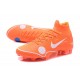 Crampons de football Nike Mercurial Superfly VI 360 Elite FG Orange Blanc Bleu Jaune Off-White For Nike