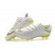Nouveau Chaussures de Football Nike Hypervenom Phantom III Elite FG Blanc Gris Métallique Volt