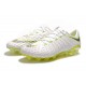 Nouveau Chaussures de Football Nike Hypervenom Phantom III Elite FG Blanc Gris Métallique Volt