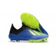 Crampons de football Adidas X 18.1 FG Pour Hommes - Bleu Jaune Noir