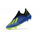 Crampons de football Adidas X 18.1 FG Pour Hommes - Bleu Jaune Noir
