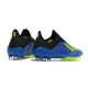 Crampons de football Adidas X 18.1 FG Pour Hommes - Bleu Jaune Noir