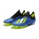 Crampons de football Adidas X 18.1 FG Pour Hommes - Bleu Jaune Noir
