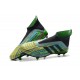 Nouveu Chaussures de Foot 2018 Paul Pogba Adidas Predator 18+ FG Noir Vert Jaune