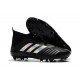 2018 Chaussures de Football Pas Cher Adidas Predator 18+ FG Noir Argent 