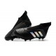 2018 Chaussures de Football Pas Cher Adidas Predator 18+ FG Noir Argent 