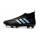 2018 Chaussures de Football Pas Cher Adidas Predator 18+ FG Noir Argent 