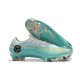 Chaussure cr7 Pas Cher 2018 Nike Mercurial Vapor 360 XII Elite FG Métallisé Blanc Or Bleu