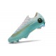 Chaussure cr7 Pas Cher 2018 Nike Mercurial Vapor 360 XII Elite FG Métallisé Blanc Or Bleu