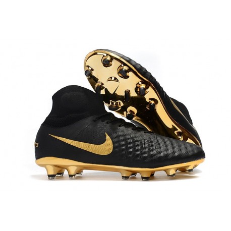 chaussure de Foot Solde Nike Magista Obra II ACC FG Or Noir