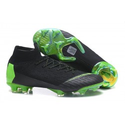 Nike Mercurial Superfly VI 360 Elite FG Chaussure Foot Pas Cher - Vert Noir