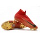 Nike Mercurial Superfly VI 360 Elite FG Chaussure Foot Pas Cher - Rouge Noir Or