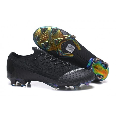 Chaussures de Foot Nike Mercurial Vapor 12 Elite FG Noir Blanc