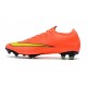 Crampon de Foot Nike Mercurial Pas Cher Vapor 360 XII Elite FG Orange Jaune