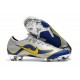 Chaussures de Foot Nike Mercurial Vapor 12 Elite FG Argent Bleu Jaune