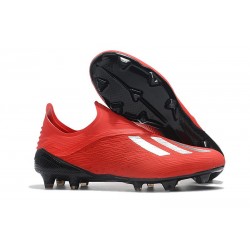 Nouvelles Chaussures de Football Adidas X 18+ FG Argent Rouge